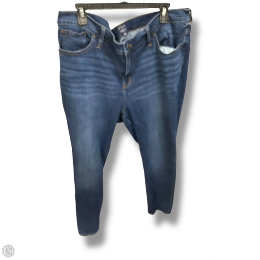 Jeans Skinny By J. Crew In Blue Denim, Size: 12