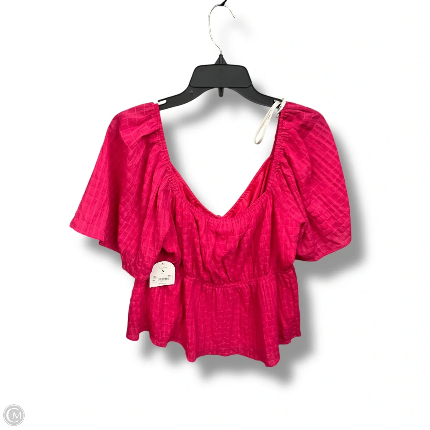 Top Short Sleeve By Arula In Pink, Size: Xl