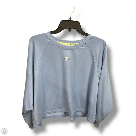 Top Long Sleeve Basic By Dkny In Blue, Size: L