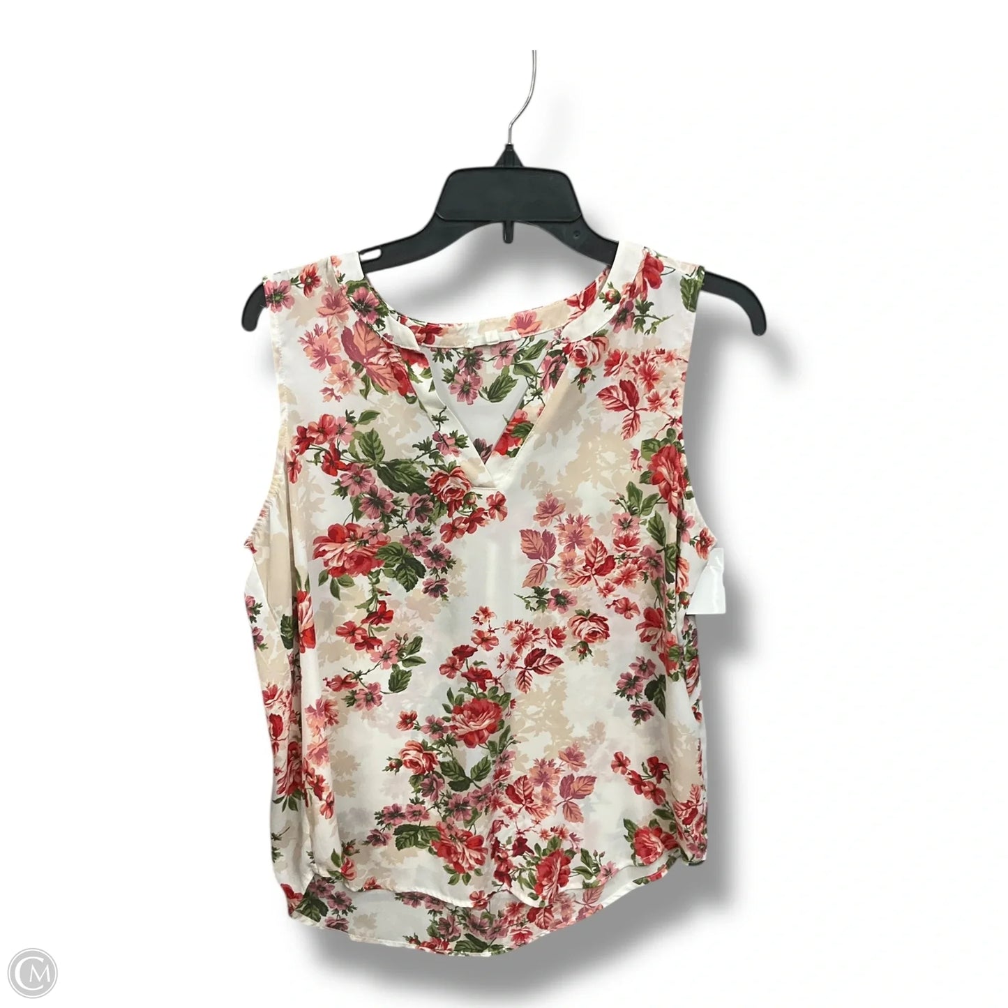 Blouse Sleeveless By Maurices In Floral Print, Size: L