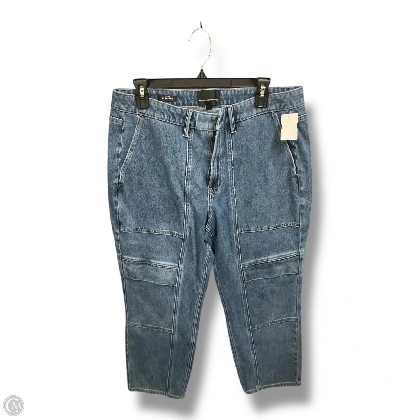 Jeans Straight By White House Black Market In Blue Denim, Size: 14p