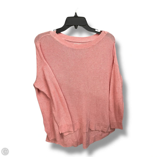 Top Long Sleeve Basic By Lou And Grey In Pink, Size: M