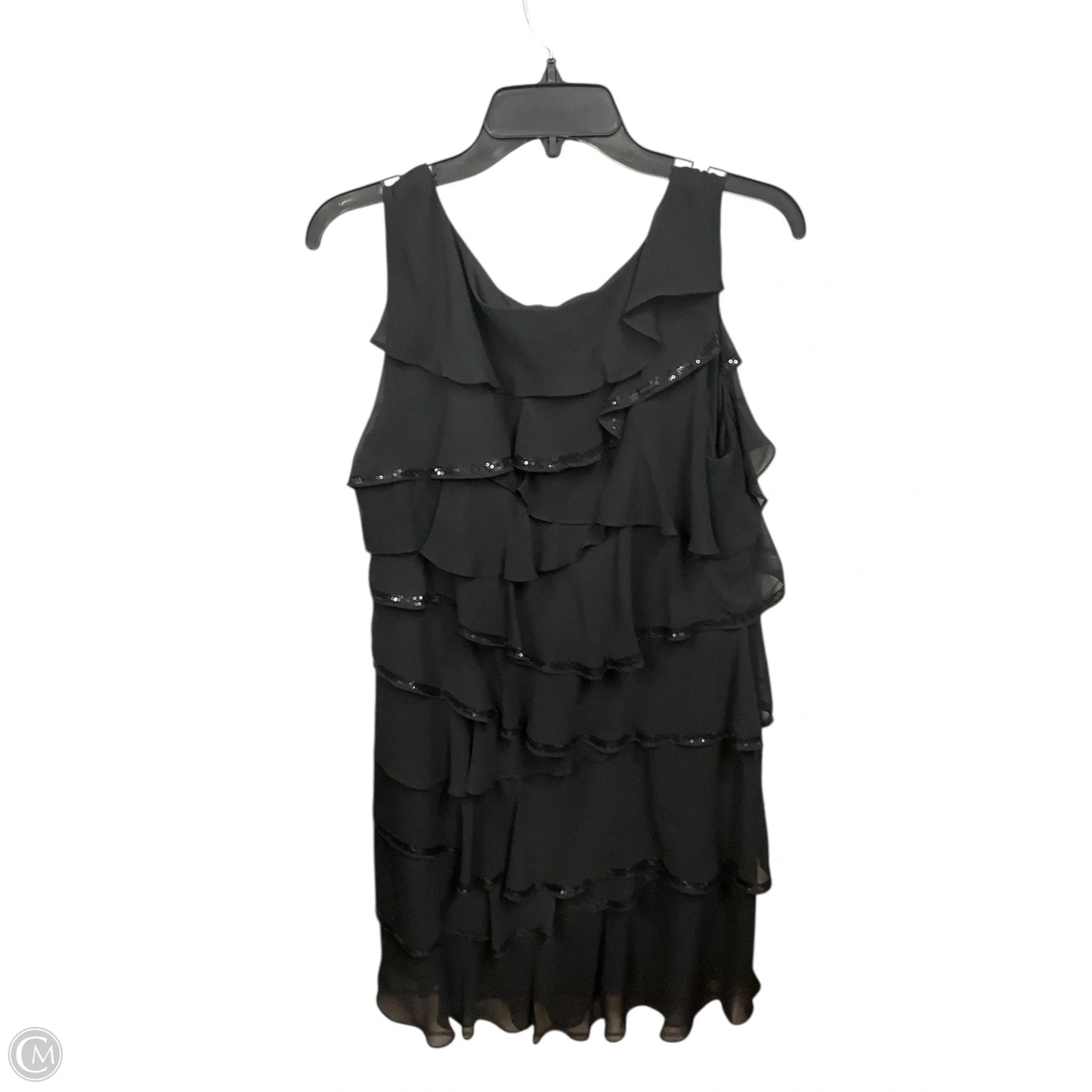 Dress Party Midi By Calvin Klein In Black, Size: Xl
