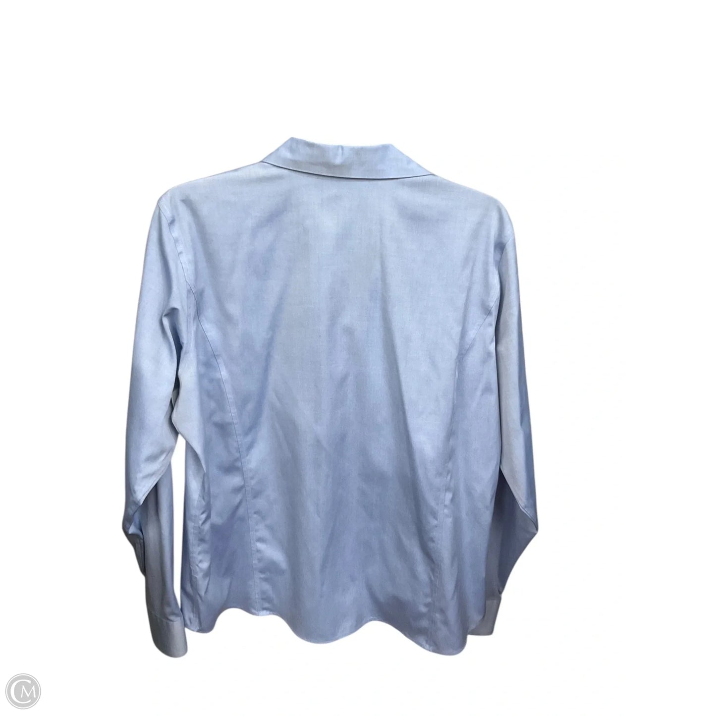Blouse Long Sleeve By Liz Claiborne In Blue, Size: Xl