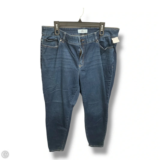 Jeans Skinny By Lane Bryant In Blue Denim, Size: 3x