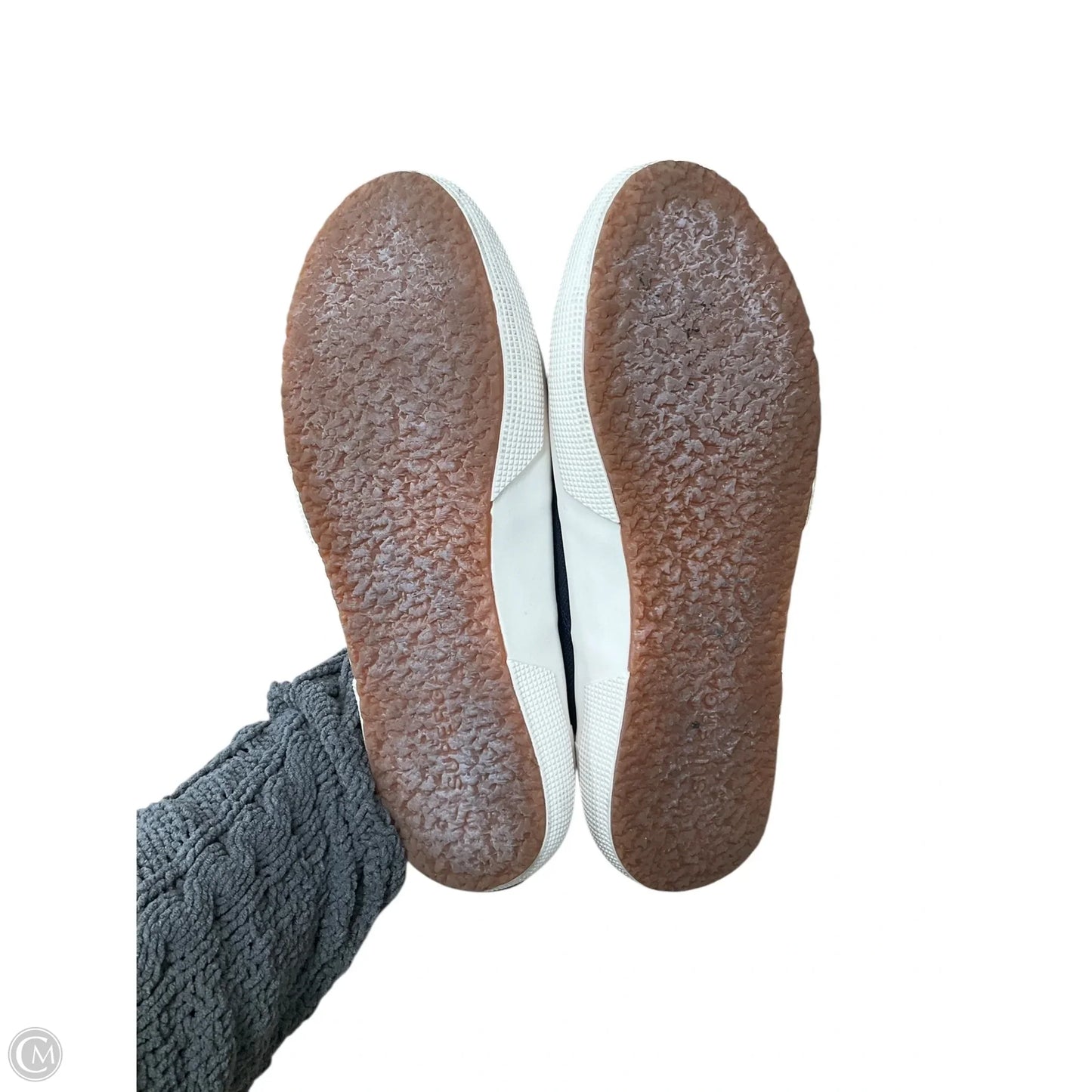 Shoes Flats By Superga In Blue & White, Size: 8.5