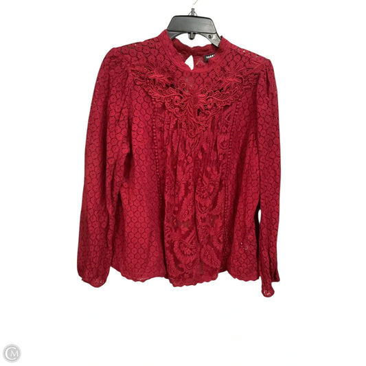 Top Long Sleeve By Torrid In Red, Size: 1x