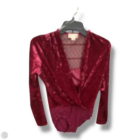 Bodysuit By Clothes Mentor In Maroon, Size: S