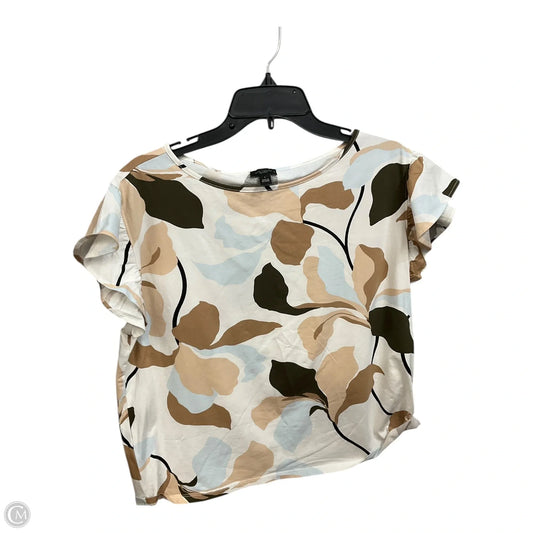 Top Short Sleeve By Ann Taylor In Multi-colored, Size: L