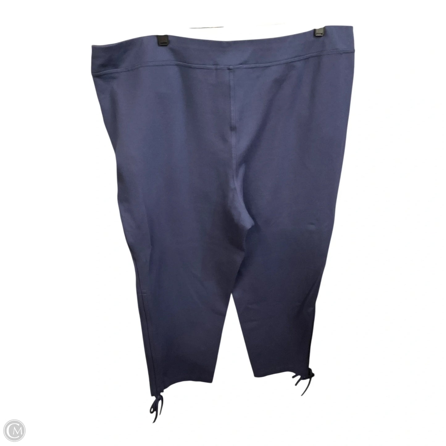 Pants Linen By Belle By Kim Gravel In Blue, Size: 3x