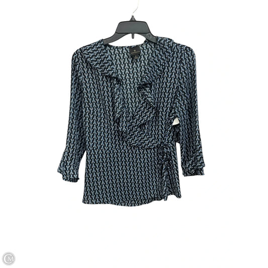 Blouse 3/4 Sleeve By Worthington In Multi-colored, Size: S