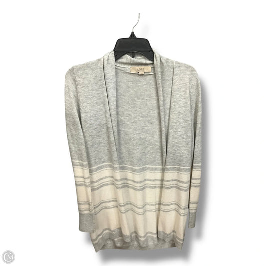 Cardigan By Loft In Grey & White, Size: S