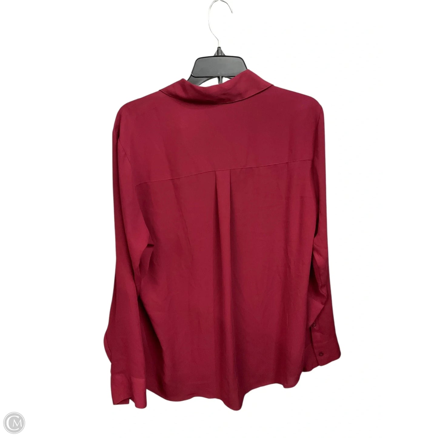 Blouse Long Sleeve By Express In Red, Size: L
