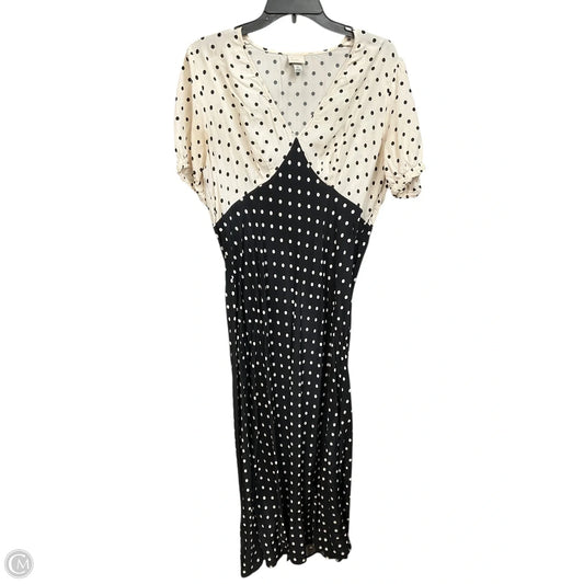 Dress Casual Maxi By A New Day In Polkadot Pattern, Size: Xl