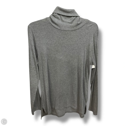 Top Long Sleeve Basic By Apt 9 In Grey, Size: L