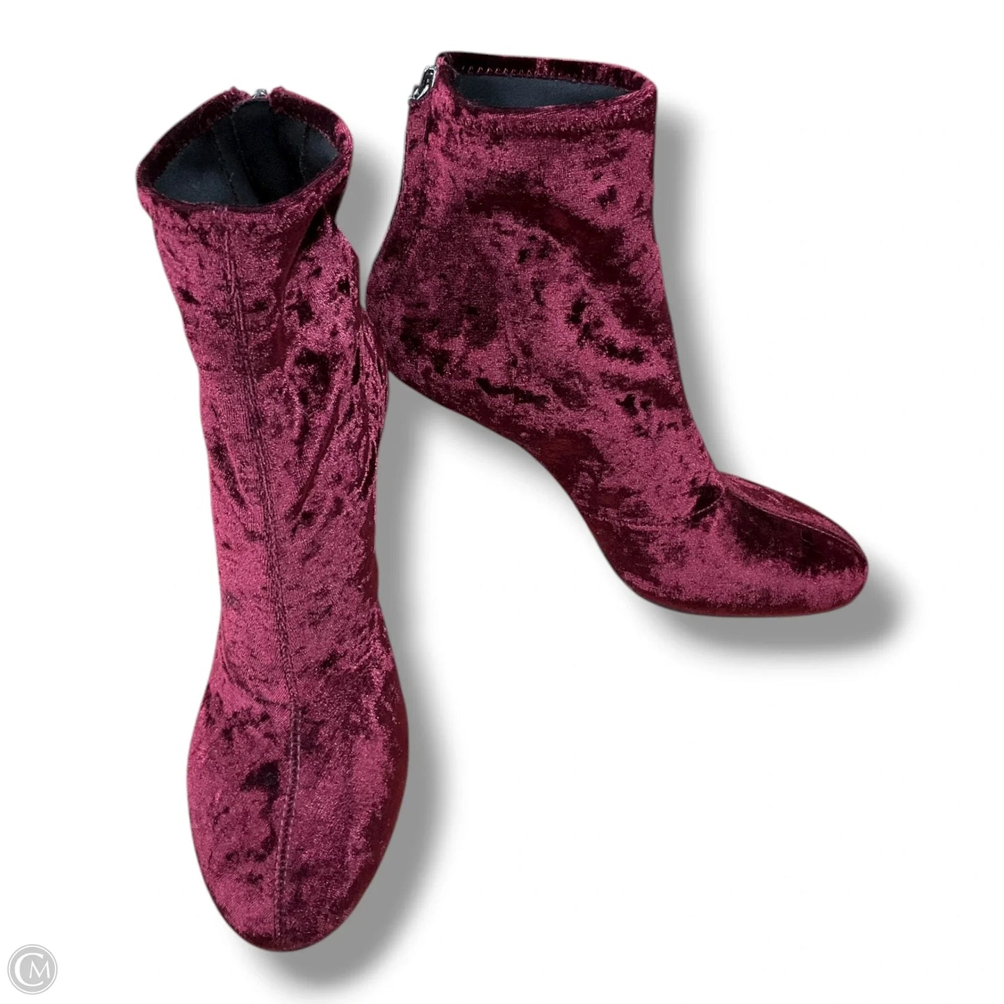 Shoes Heels Block By French Connection In Maroon, Size: 8