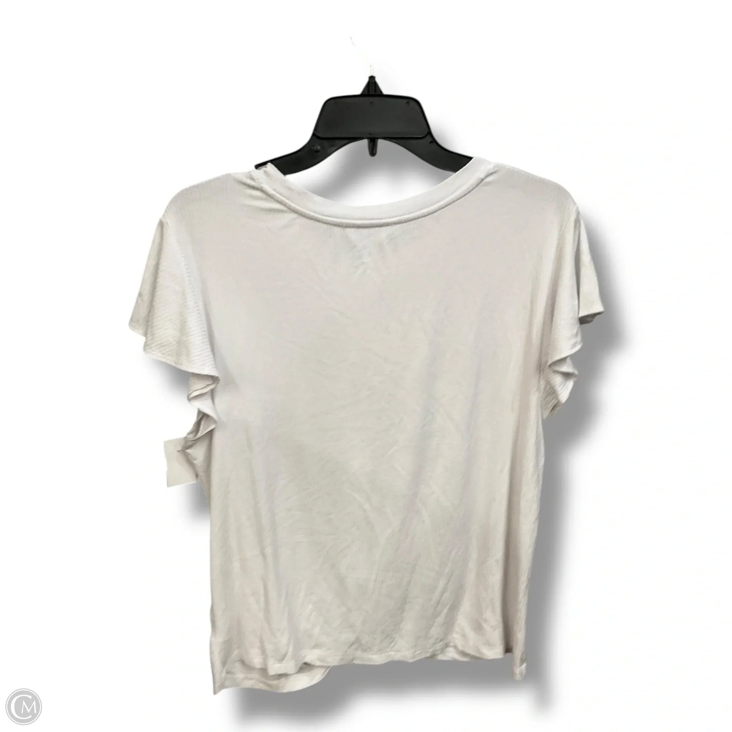 Top Short Sleeve Basic By Time And Tru In White, Size: Xl