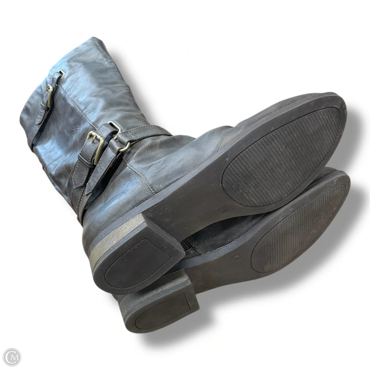 Boots Mid-calf Flats By Diba In Brown, Size: 7.5