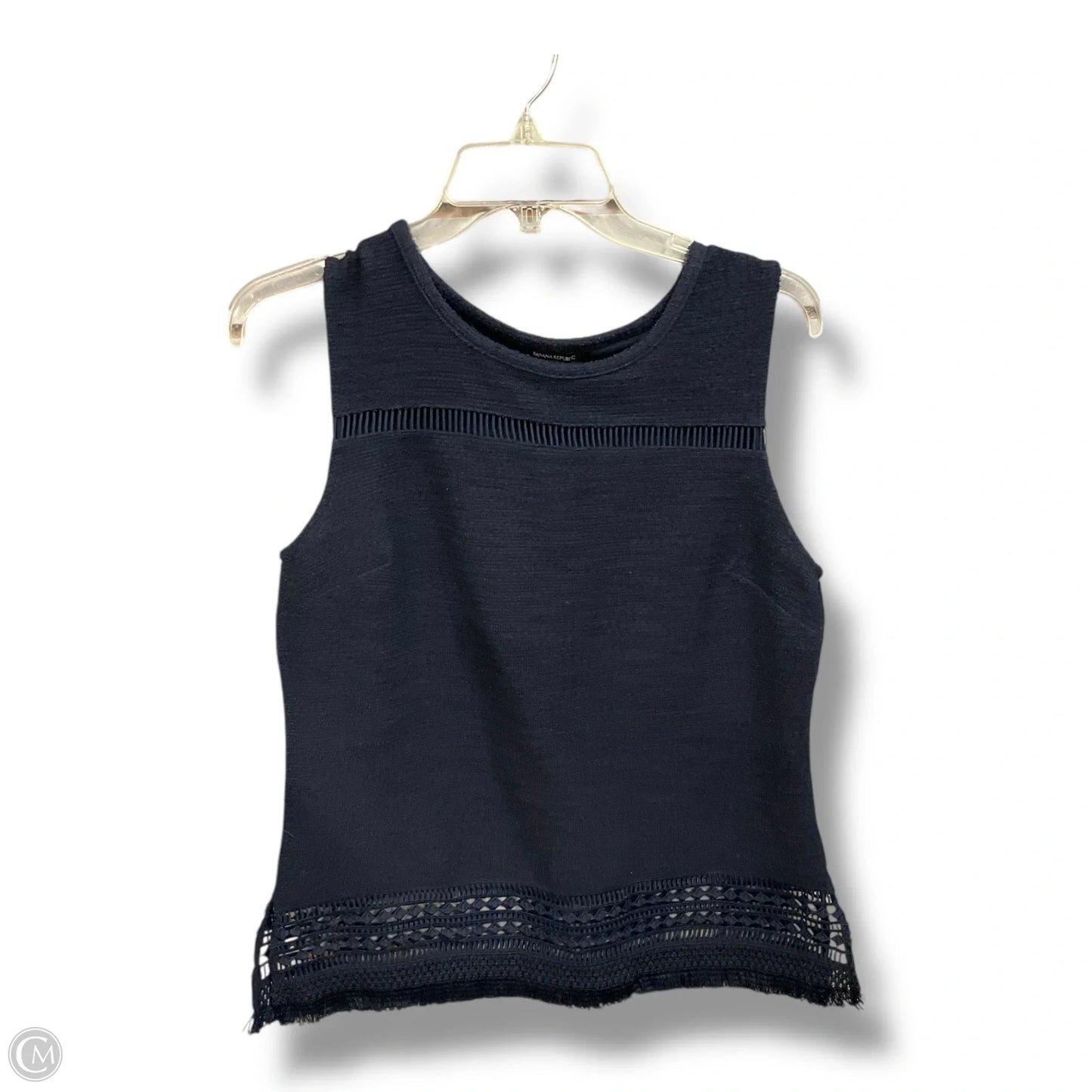 Top Sleeveless Basic By Banana Republic In Navy, Size: M