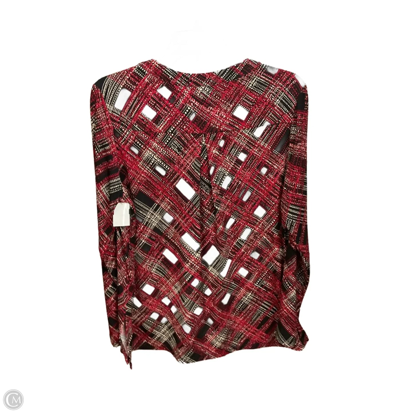 Blouse Long Sleeve By Susan Graver In Multi-colored, Size: M