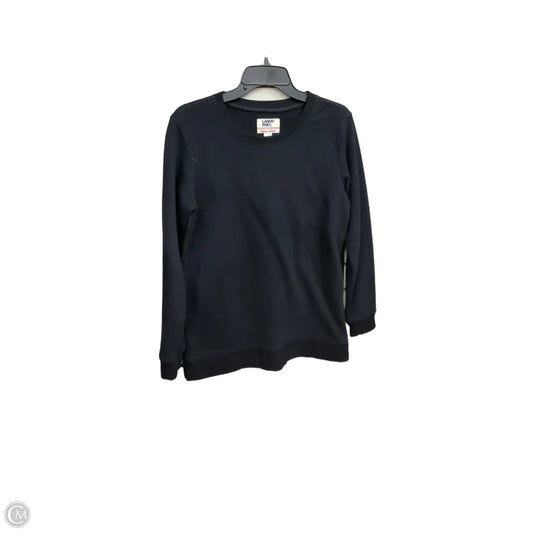 Sweatshirt Crewneck By Lands End In Black, Size: S