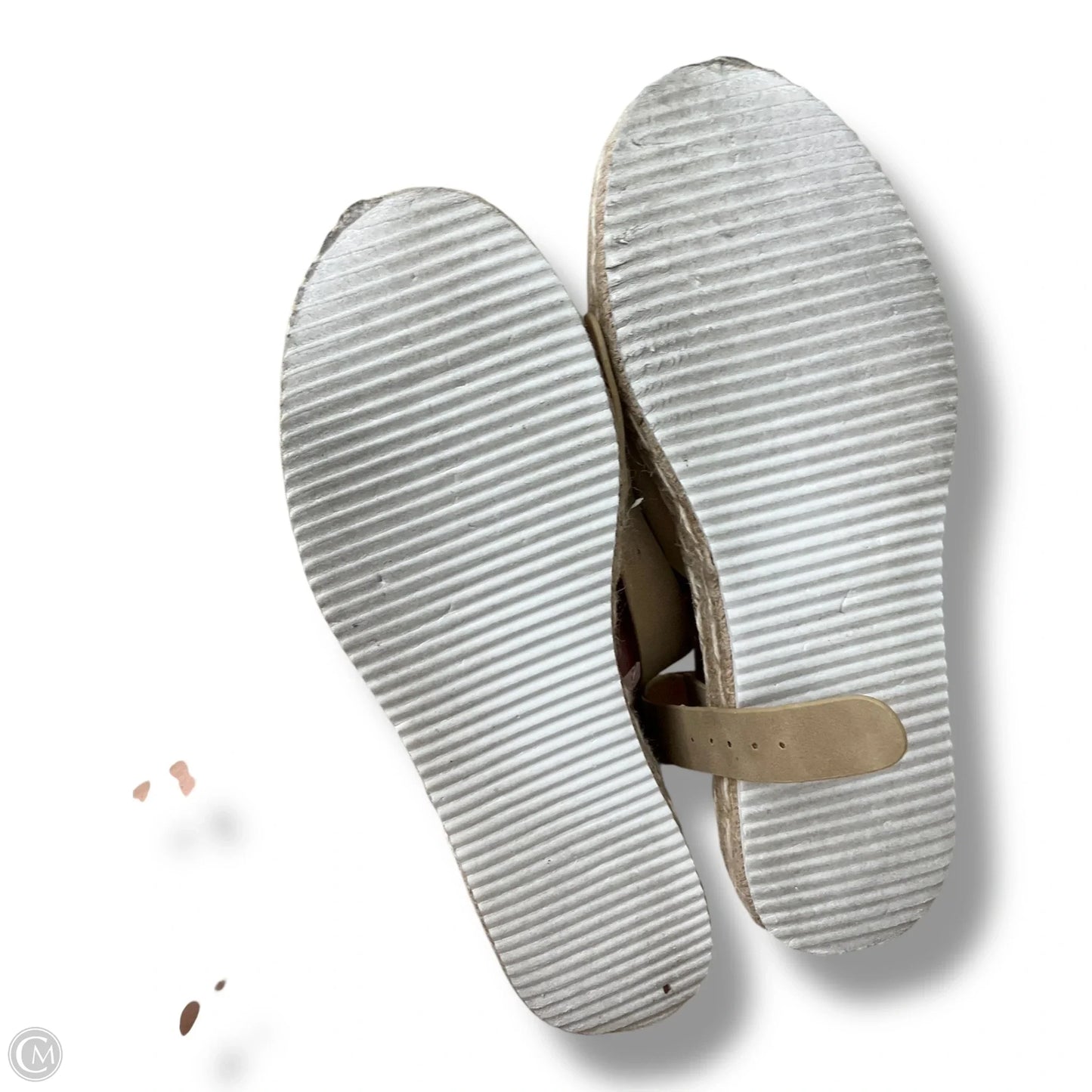 Sandals Flats By Cmc In Tan & White, Size: 8.5