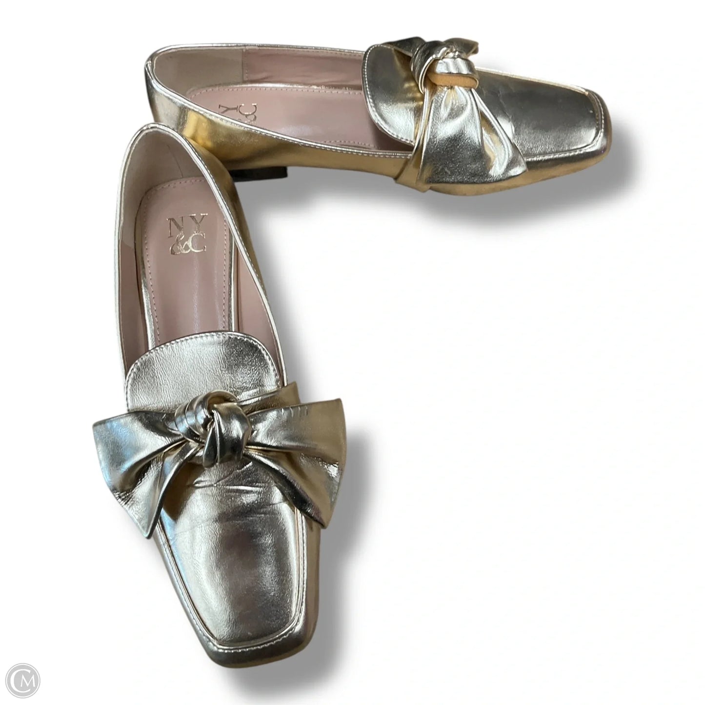 Shoes Flats By Clothes Mentor In Gold, Size: 6.5