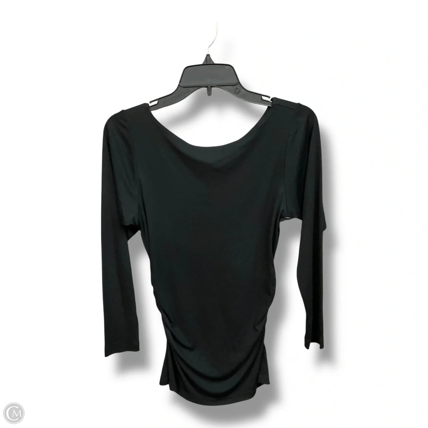 Top Long Sleeve By Theory In Black, Size: M