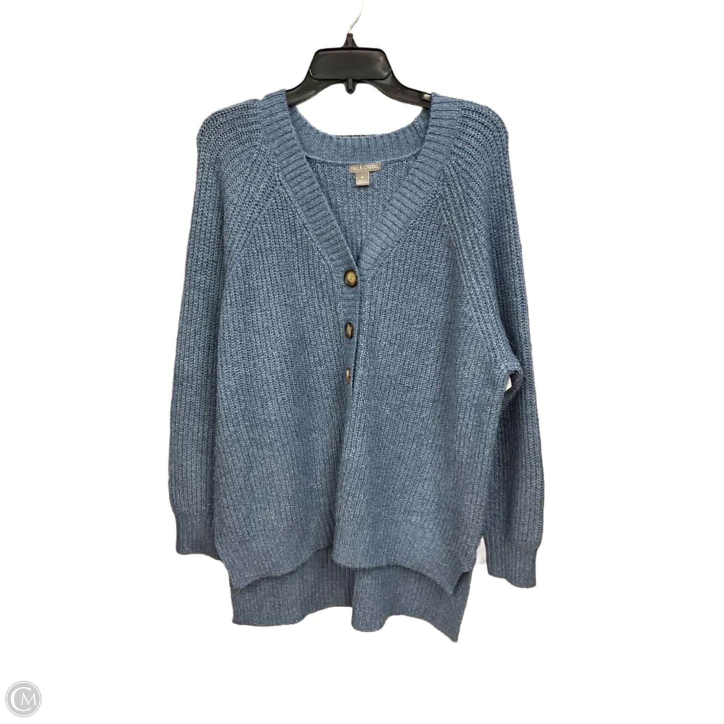 Sweater By Falls Creek In Blue, Size: 1x