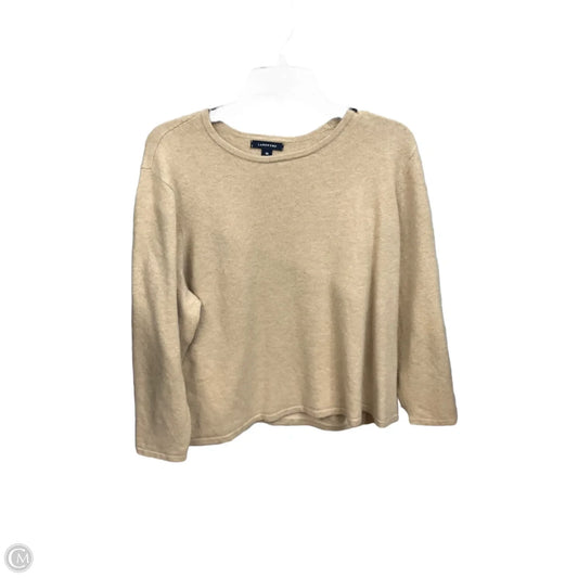 Top Long Sleeve Basic By Lands End In Tan, Size: 3x