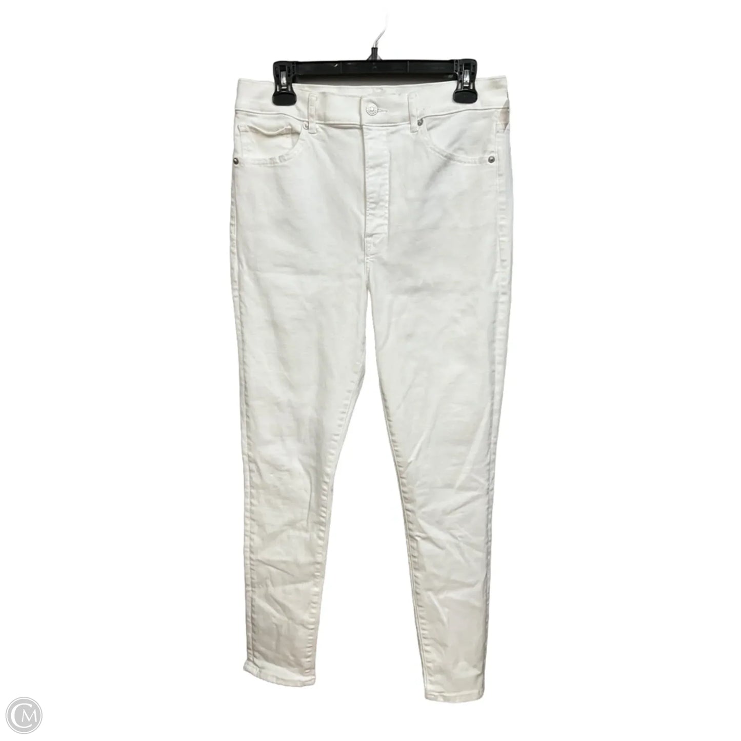Jeans Skinny By Express In White Denim, Size: 12