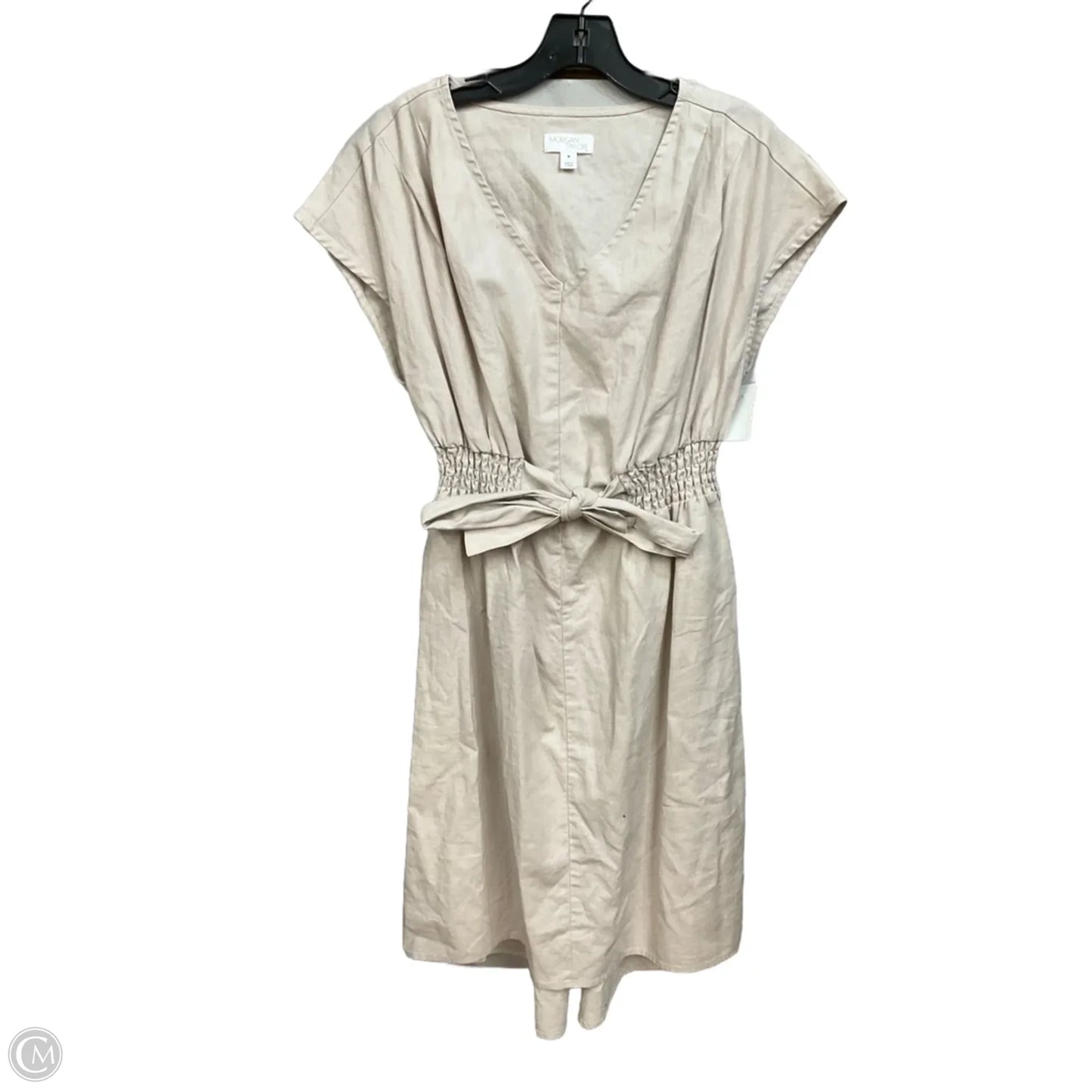 Dress Casual Midi By Morgan Taylor In Taupe, Size: M