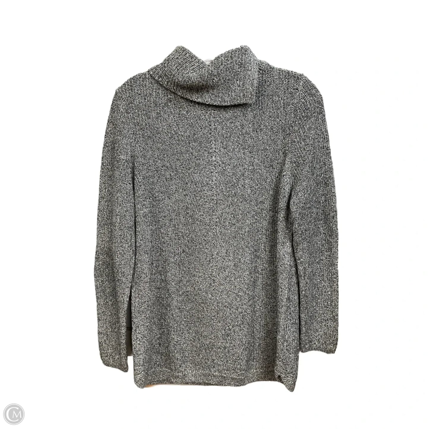 Sweater By Talbots In Black & Grey, Size: L