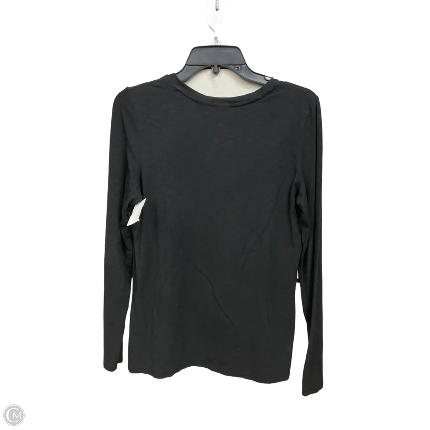 Top Long Sleeve Basic By Max Studio In Black, Size: M