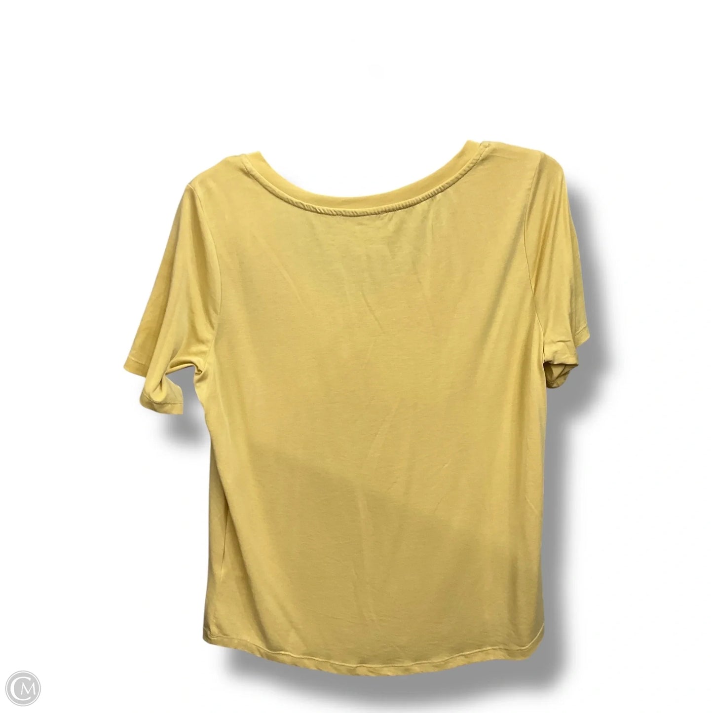 Top Short Sleeve Basic By Cmc In Yellow, Size: M