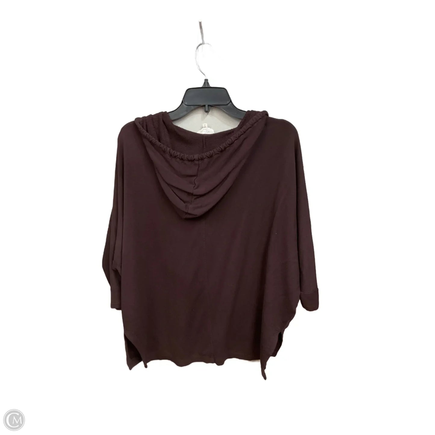 Top 3/4 Sleeve Basic By Loft In Maroon, Size: Xs