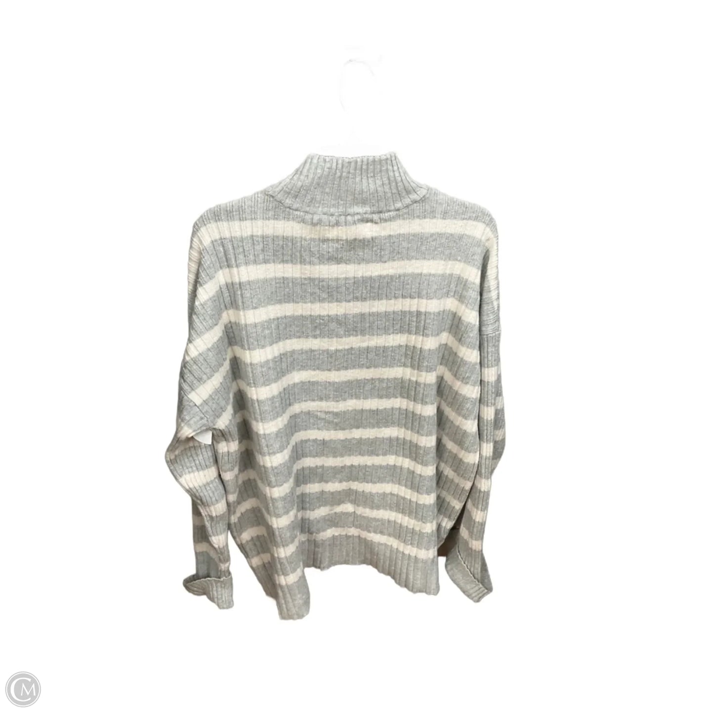 Top Long Sleeve Basic By Loft In Striped Pattern, Size: Xl