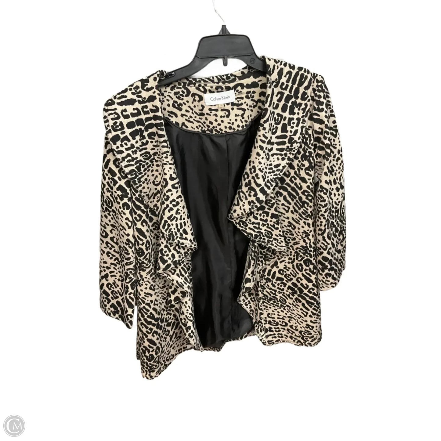 Cardigan By Calvin Klein In Animal Print, Size: M