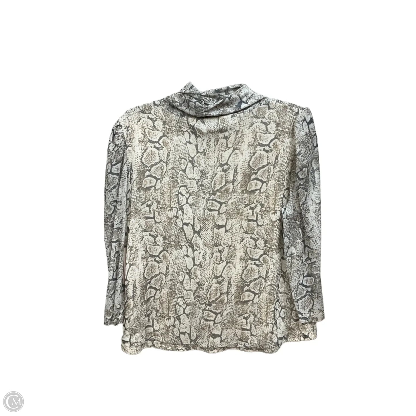 Top 3/4 Sleeve By Live And Let Live In Animal Print, Size: L