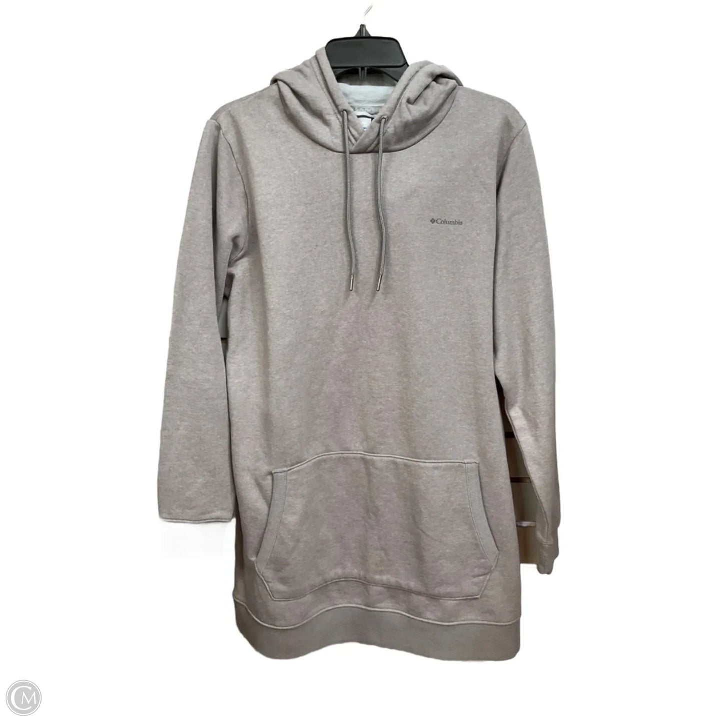 Sweatshirt Hoodie By Columbia In Taupe, Size: L