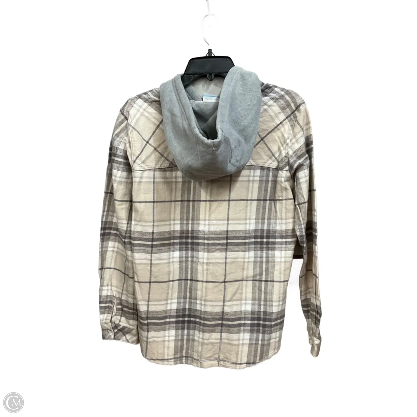 Jacket Shirt By Columbia In Plaid Pattern, Size: L