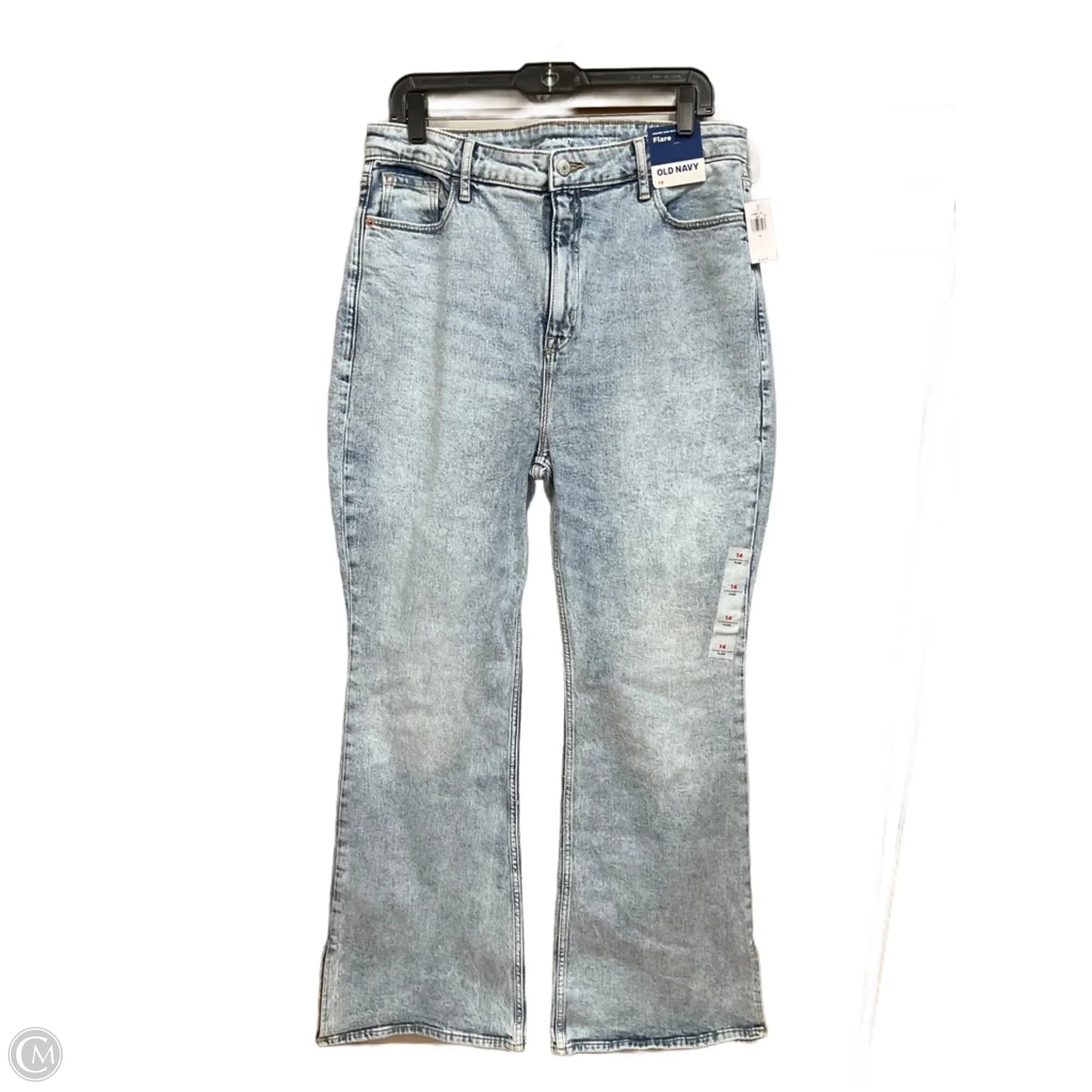 Jeans Flared By Old Navy In Blue Denim, Size: 14