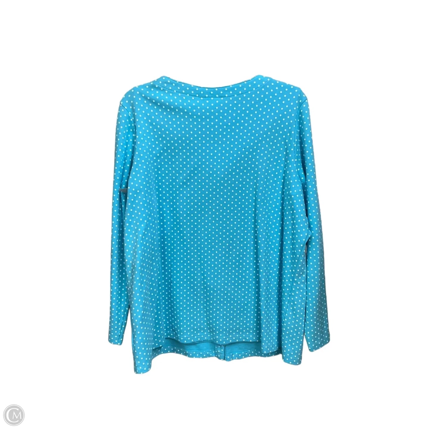 Top 2pc Long Sleeve By Quaker Factory In Polkadot Pattern, Size: 1x