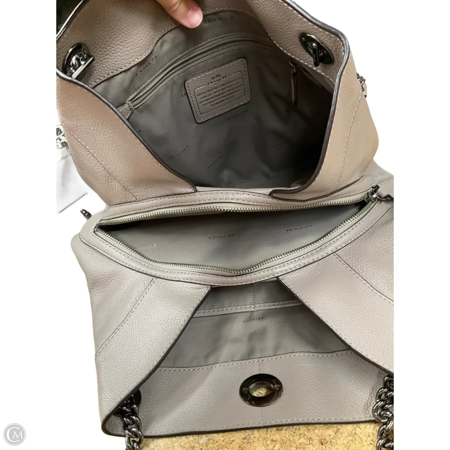 Handbag Designer By Coach, Size: Large