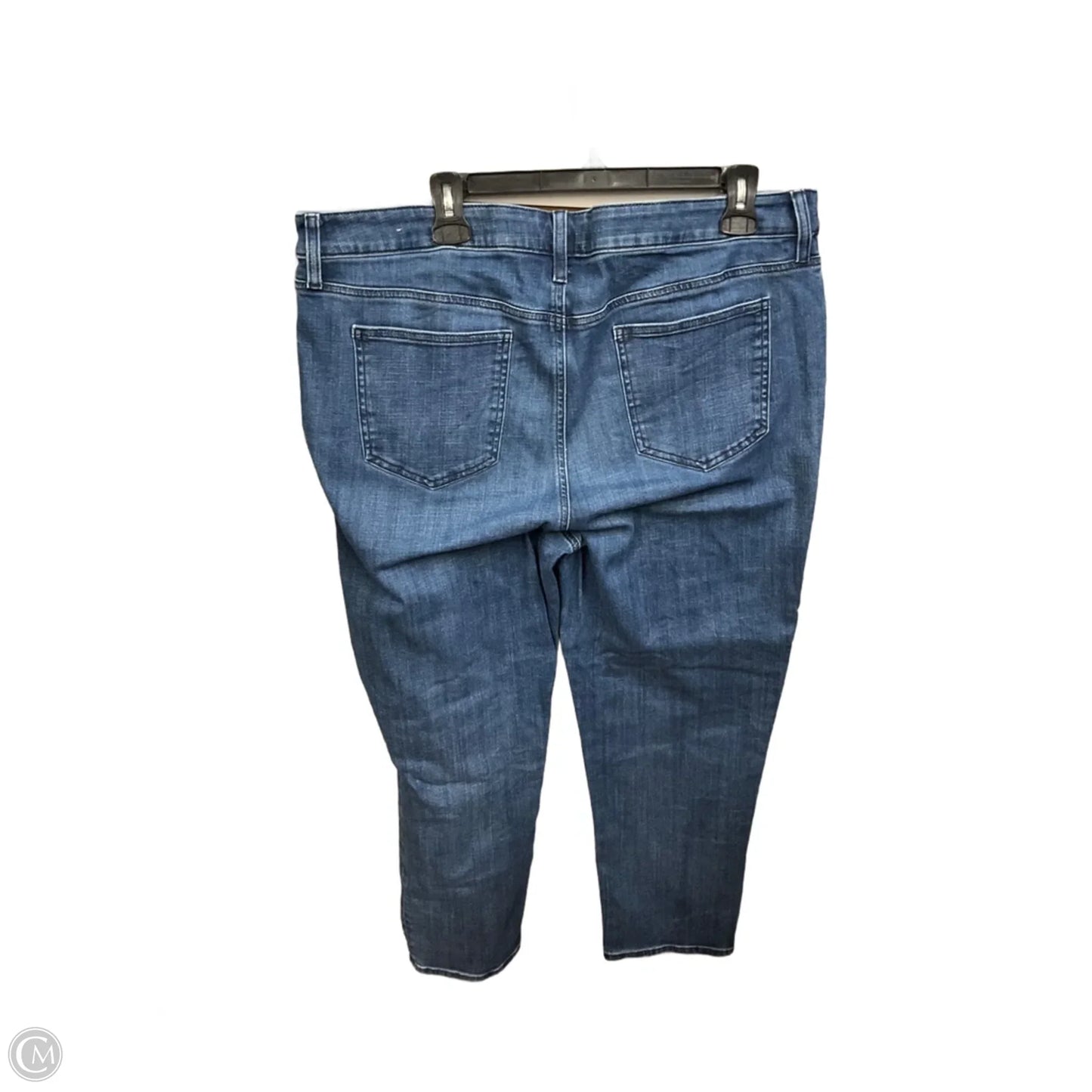 Jeans Straight By Chicos In Blue Denim, Size: 16