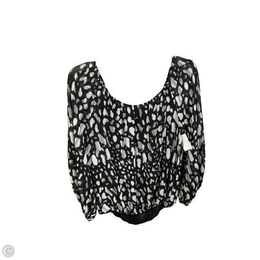 Blouse 3/4 Sleeve By Vince Camuto In Animal Print, Size: M