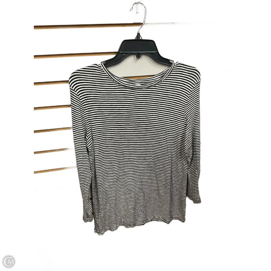 Top Long Sleeve Basic By Old Navy In Striped Pattern, Size: S