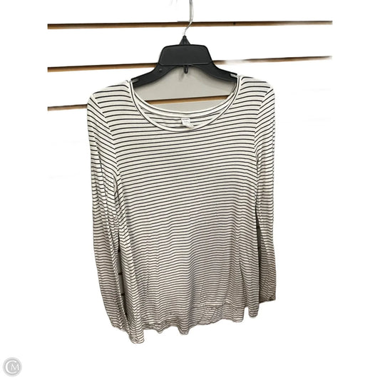 Top Long Sleeve Basic By Old Navy In Striped Pattern, Size: S