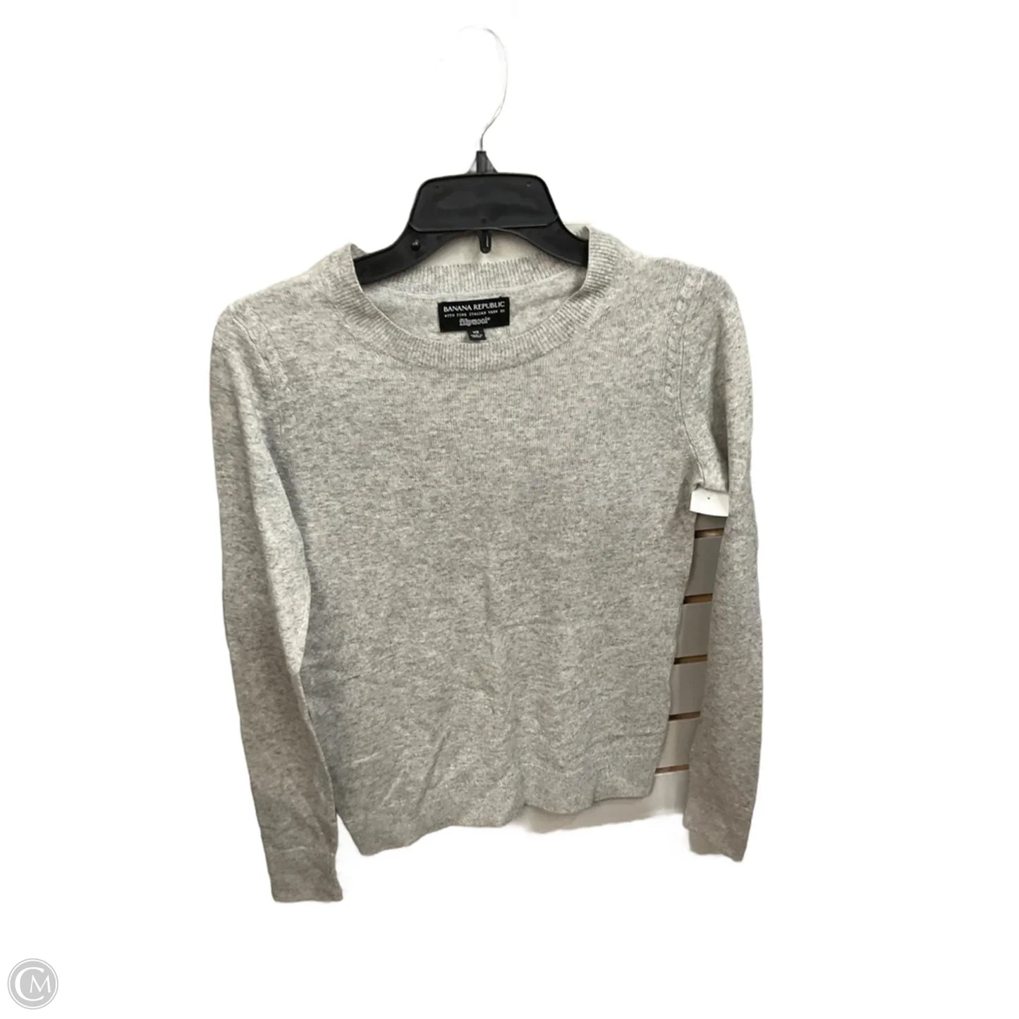 Top Long Sleeve Basic By Banana Republic In Grey, Size: Xs