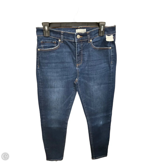 Jeans Skinny By Banana Republic In Blue Denim, Size: 4